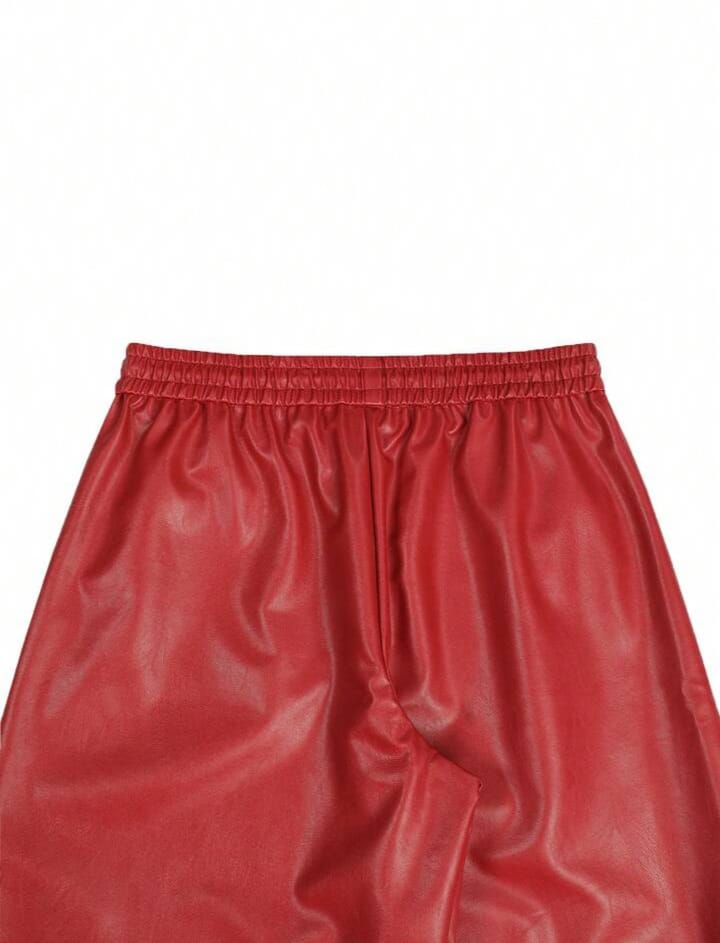 Men's PU Leather Trousers Pants, Baggy Trousers